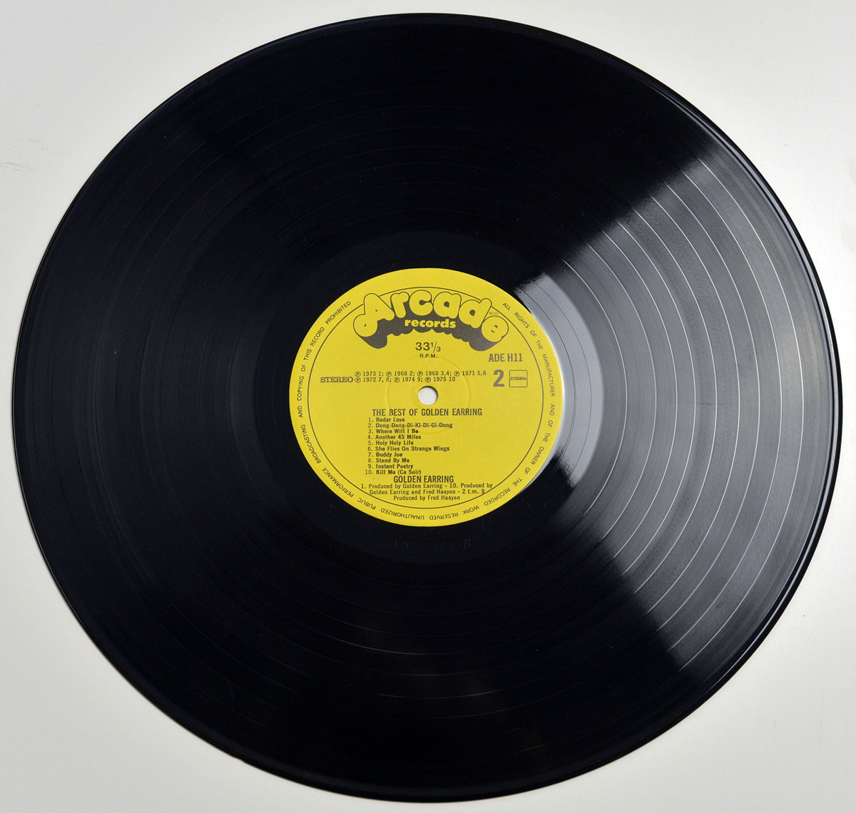 Photo of record 1   of GOLDEN EARRING The Best Of Golden Earring 10 Years 20 Hits 